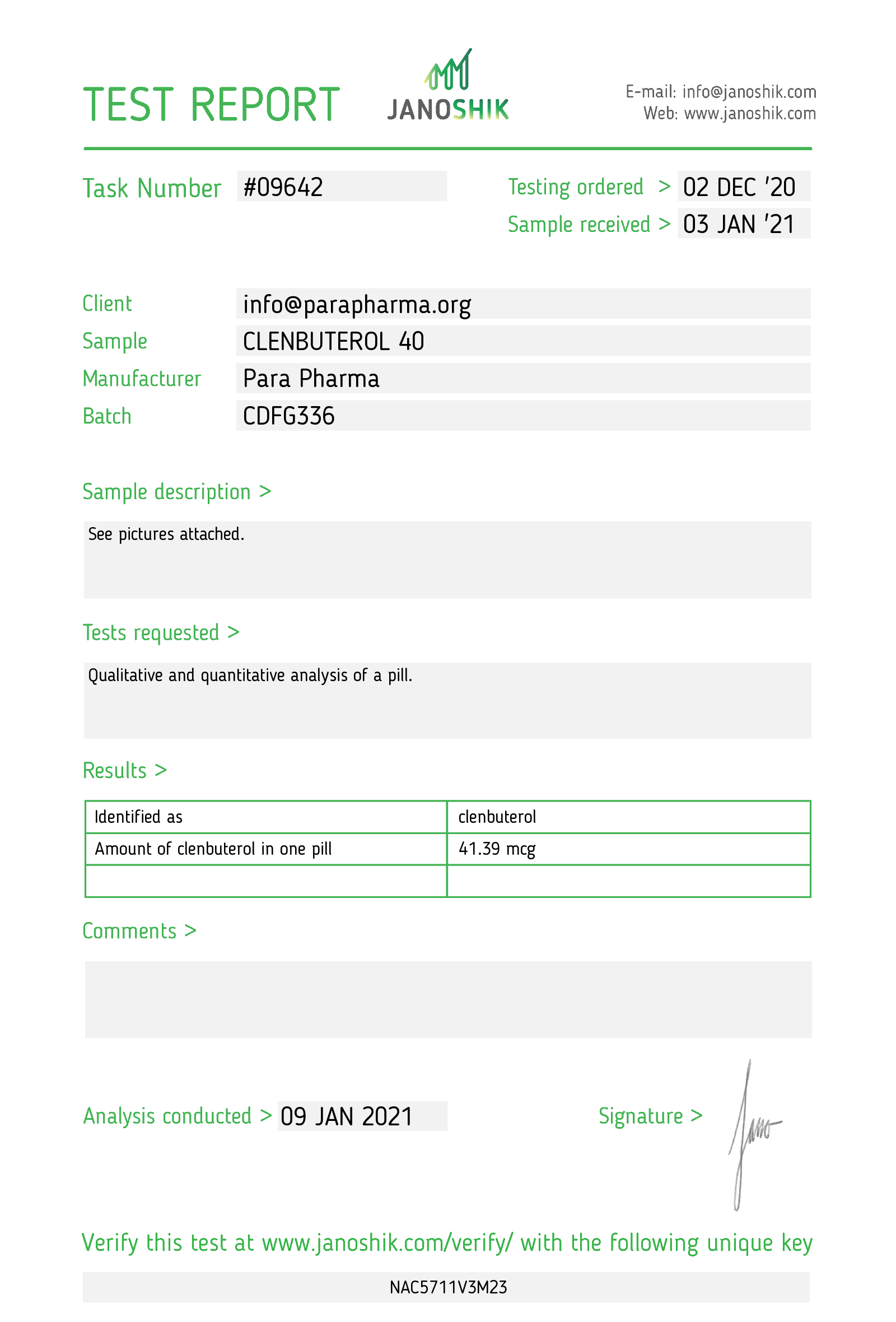 CLENBUTEROL 40